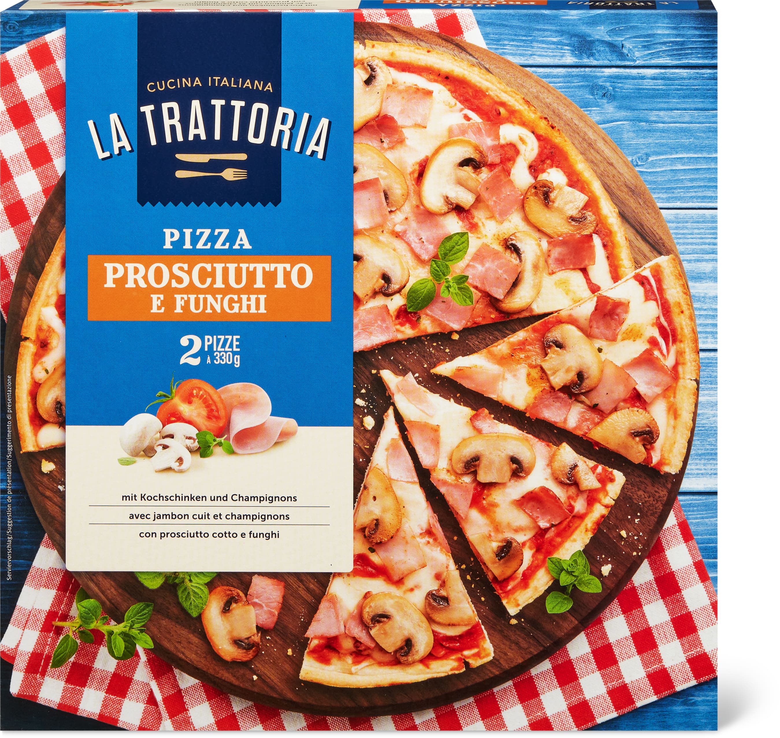 Pizza Prosciutto e funghi